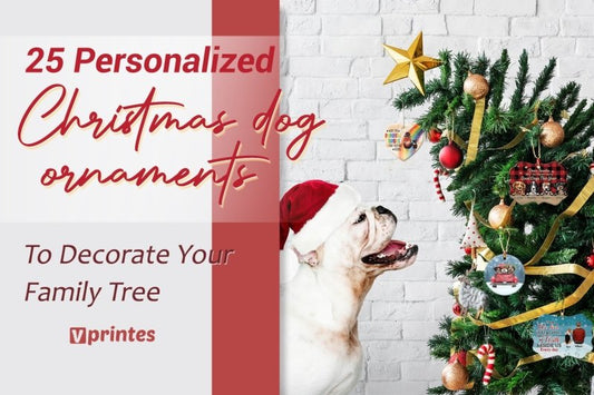 25 Personalized Dog Ornaments To Decorate Your Family Tree | Vprintes