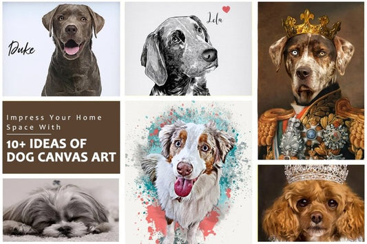 Impress Your Home Space With 10+ Ideas of Dog Canvas Art | Vprintes