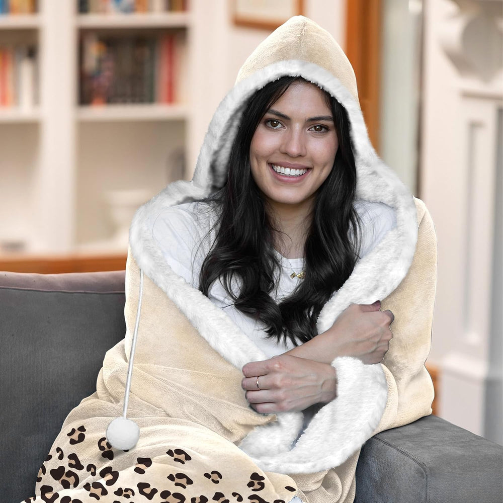 Fabulous Leopard Wearable Blanket for Women