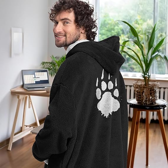 Papa Bear Hoodie Blanket