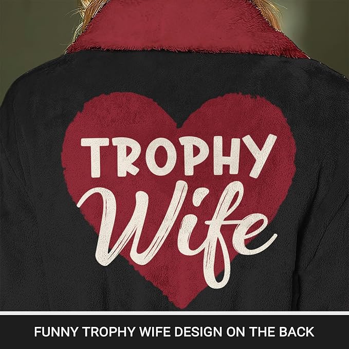 Trophy Wife Fleece Robe