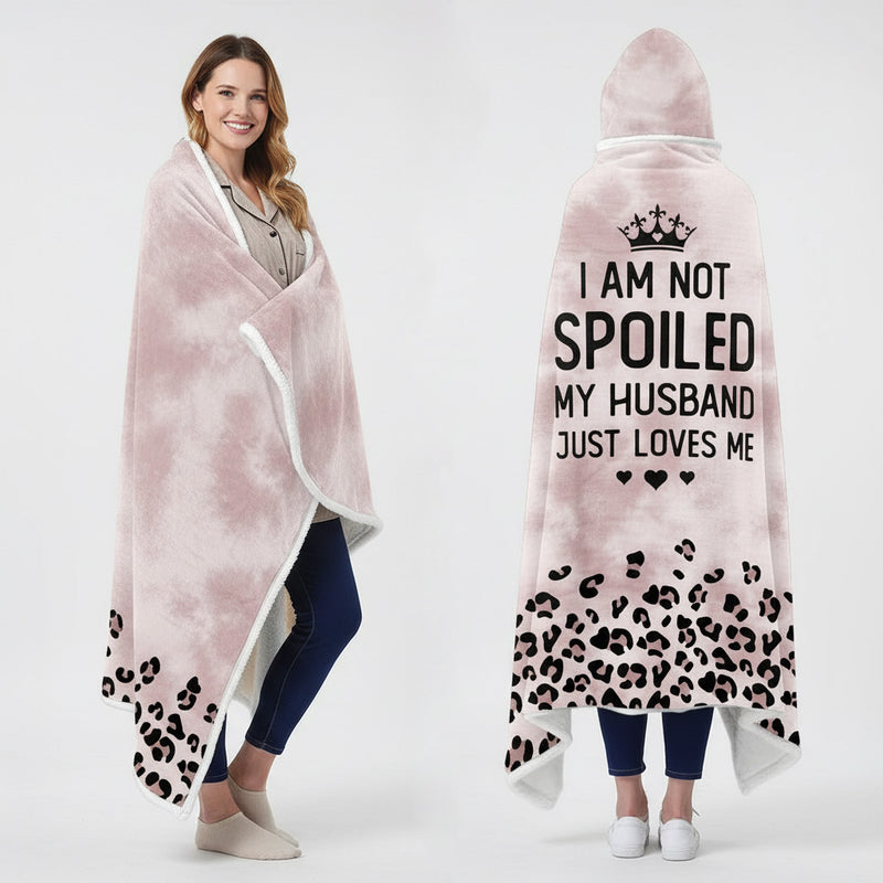 Spoiled Wife Fleece Wearable Blanket Hoodie