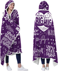Sending Big Hugs Wearable Blanket Hoodie
