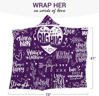 Sending Big Hugs Wearable Blanket Hoodie