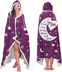 Moon and Back Wearable Blanket Hoodie