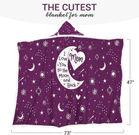 Moon and Back Wearable Blanket Hoodie