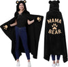 Black Mama Bear Wearable Blanket Hoodie