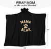 Black Mama Bear Wearable Blanket Hoodie