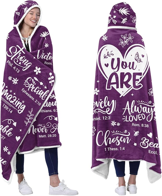 Bible Verse Wearable Blanket Hoodie