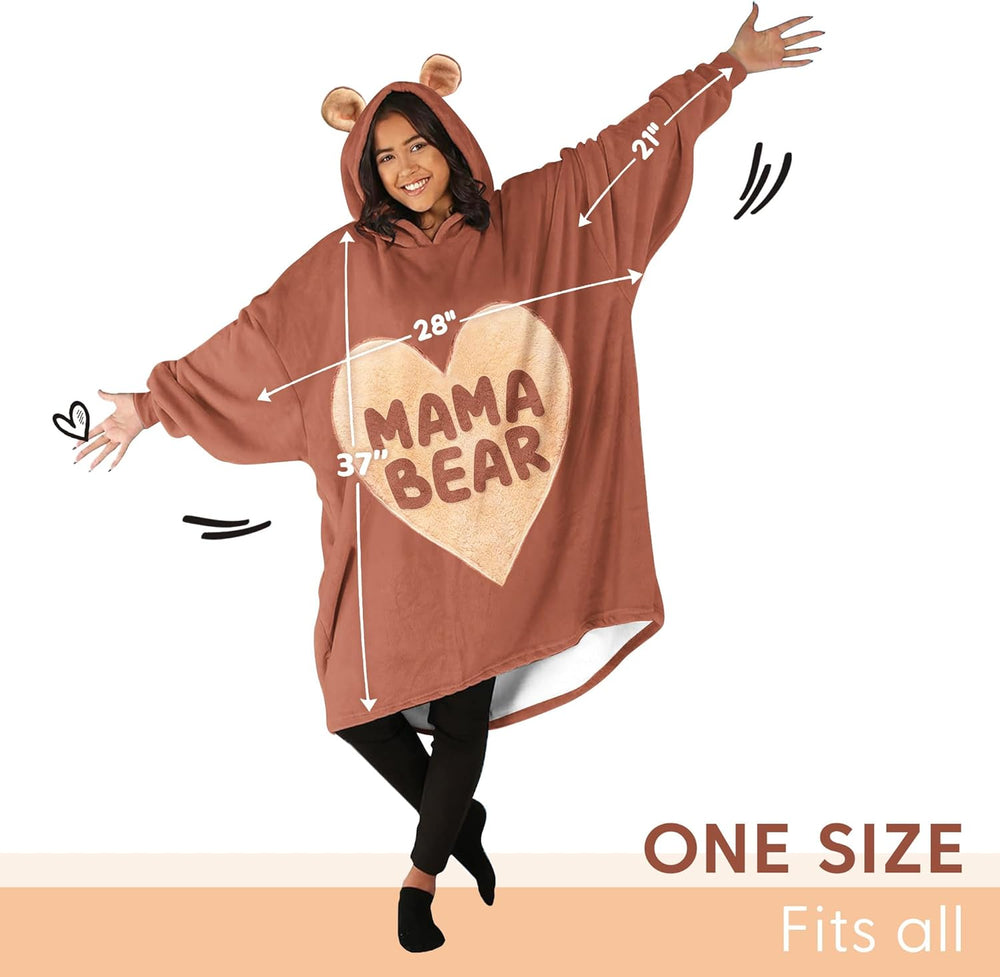 Mama Bear Ear Hoodie Dress for Mom