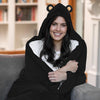 Black Mama Bear Wearable Blanket Hoodie
