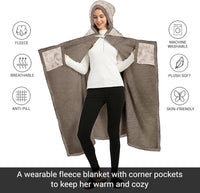 Mama Bear Leopard Wearable Blanket Hoodie