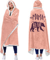 Mama Pink Wearable Blanket Hoodie Wife