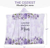 Purple Floral Wearable Blanket for Mom