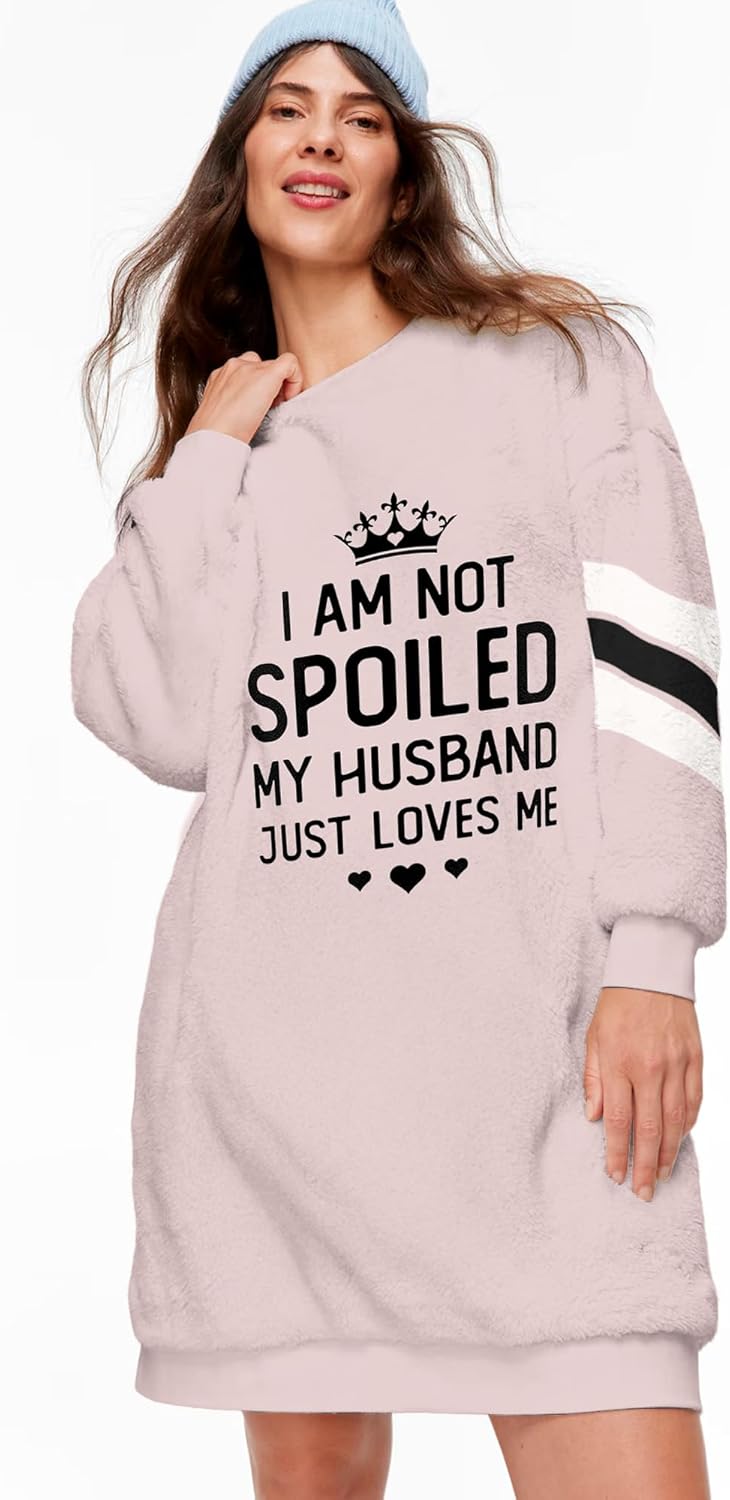 Spoiled Wife Fleece Sweatshirt Nightie