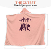 Mama Pink Wearable Blanket Hoodie Wife