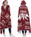 Mama Bear Red Wearable Blanket Hoodie