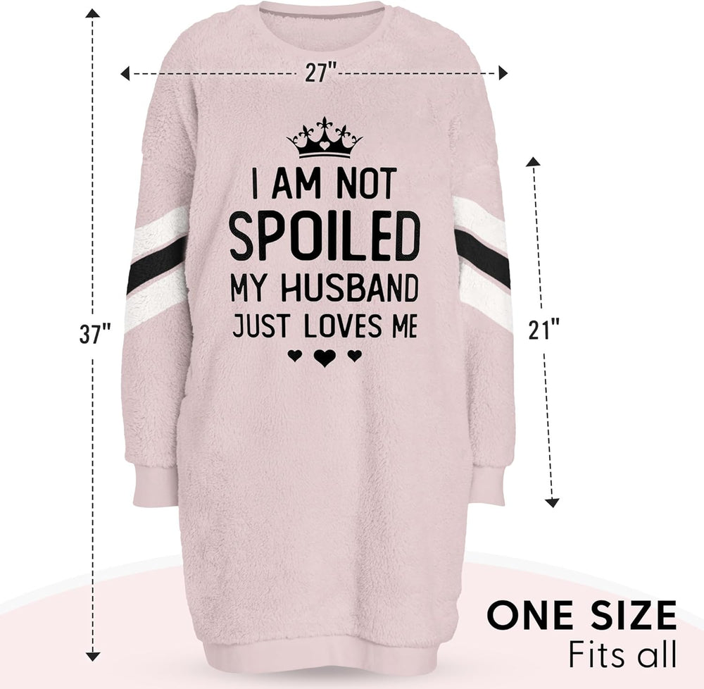Spoiled Wife Fleece Sweatshirt Nightie