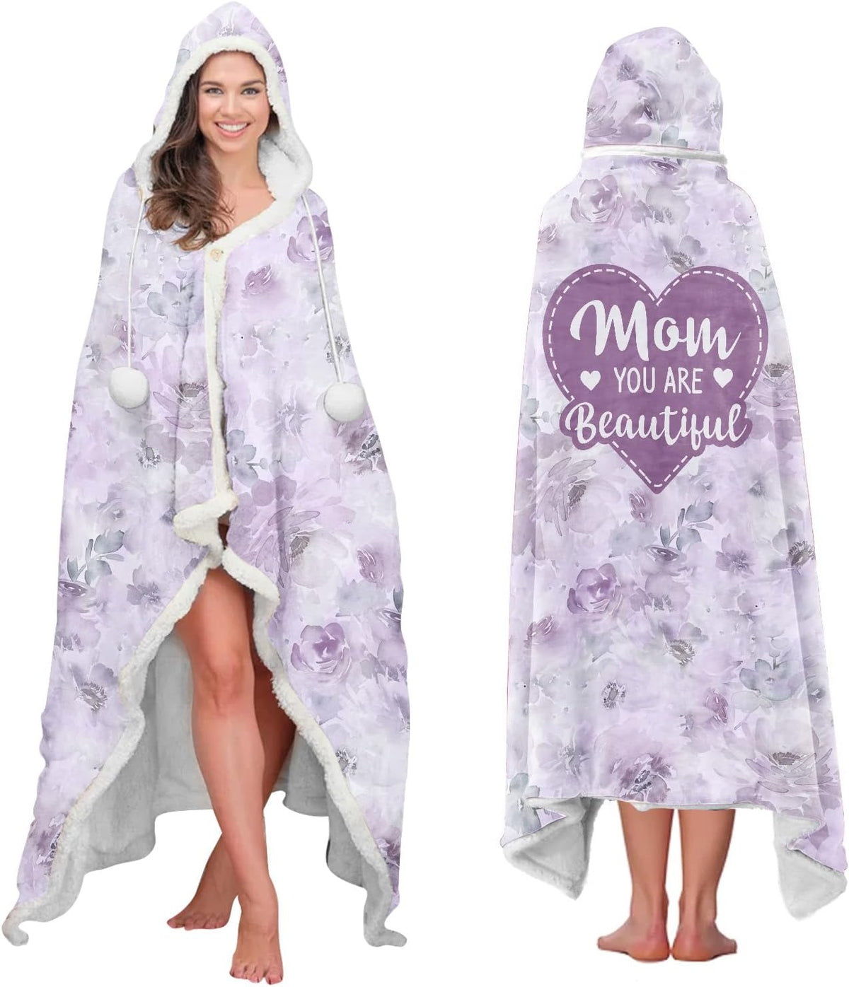 You Are Beautiful Wearable Blanket Hoodie