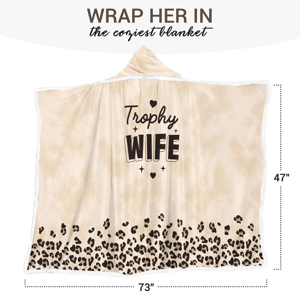 Trophy Wife Romantic Wearable Blanket Hoodie