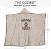 Mama Bear Leopard Wearable Blanket Hoodie