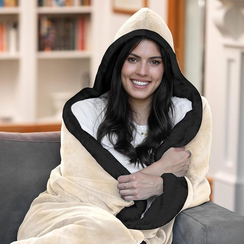 Mama Leopard Frame Wearable Blanket Mom