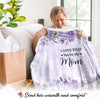 Purple Floral Wearable Blanket for Mom