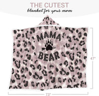 Mama Light Leopard Wearable Blanket Hoodie