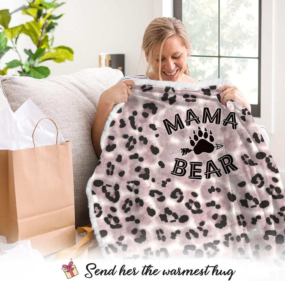 Mama Light Leopard Wearable Blanket Hoodie