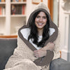 Mama Bear Leopard Wearable Blanket Hoodie