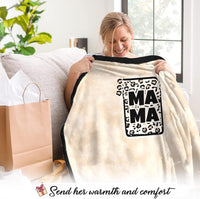 Mama Leopard Frame Wearable Blanket Mom
