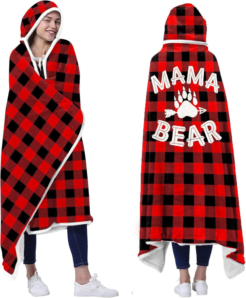 Mama Bear Wearable Blanket Hoodie Gift