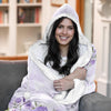 Purple Floral Wearable Blanket for Mom