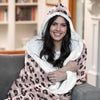 Mama Light Leopard Wearable Blanket Hoodie