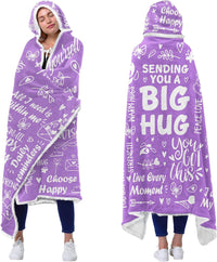 Vprintes Inspirational Gifts for Women - Spring Summer Soft Blanket Hoodie