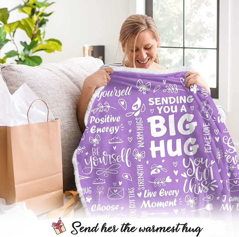 Vprintes Inspirational Gifts for Women - Spring Summer Soft Blanket Hoodie