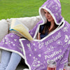 Vprintes Inspirational Gifts for Women - Spring Summer Soft Blanket Hoodie