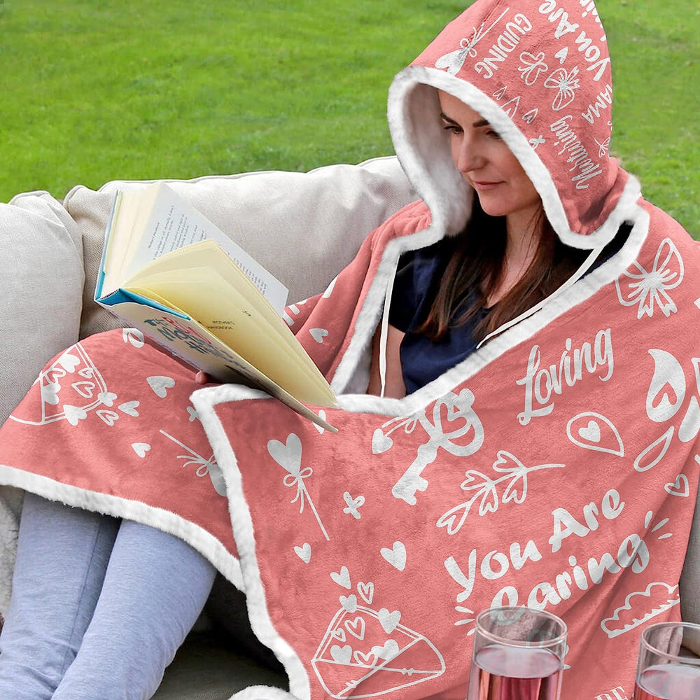 Vprintes Mother 's Day Gifts for Mom from Daughter Son - Spring Summer Soft Blanket Hoodie